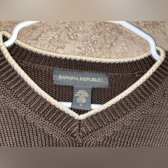 Banana Republic V-neck Knitted Men Sweater Sz(L) - Picture 4 of 4